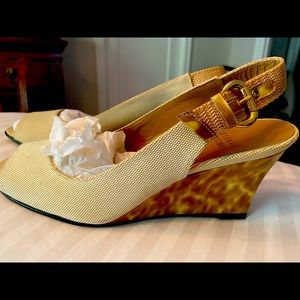 Stuart Weitzman made in Spain wedge sandals -new